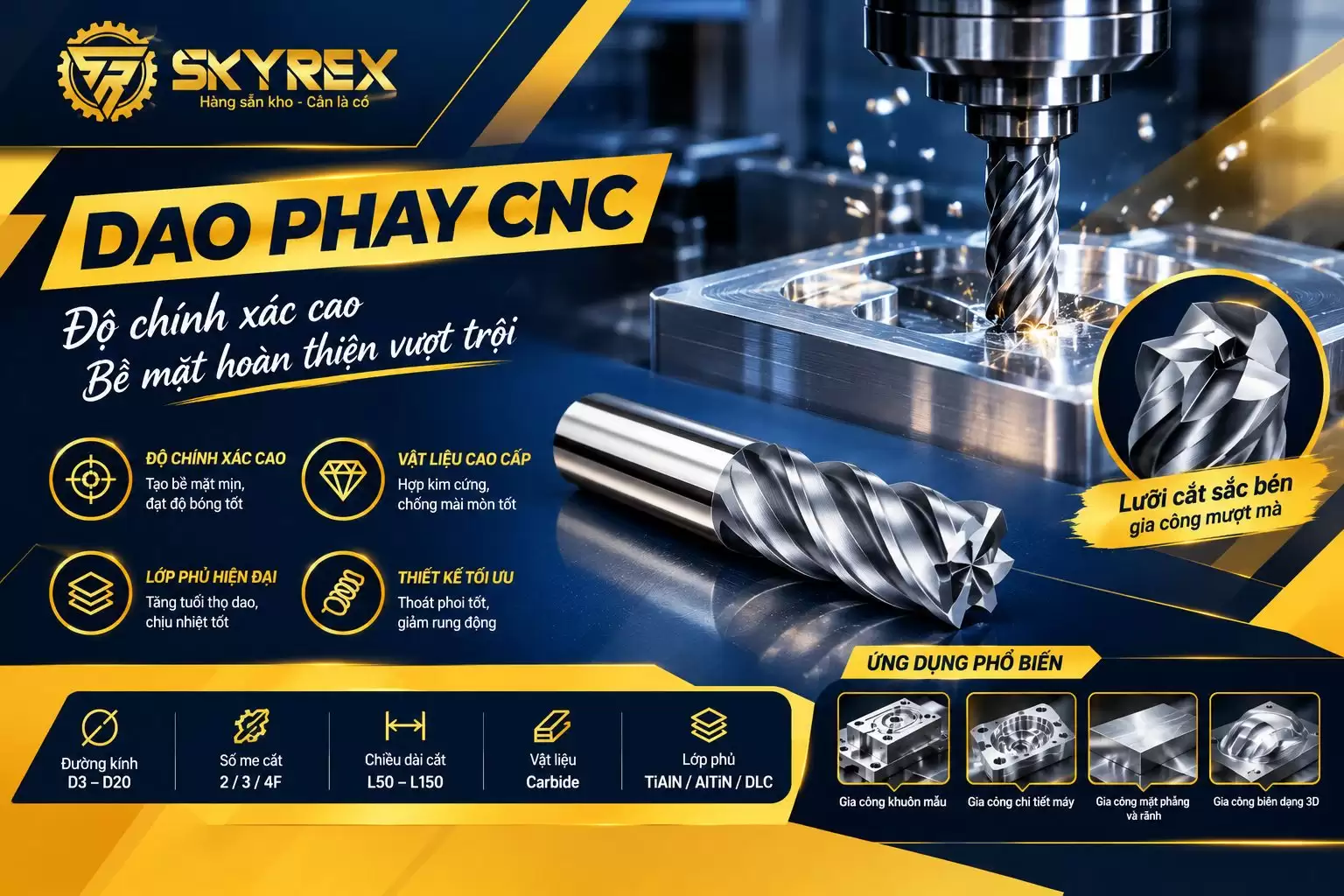 Dao phay ngón endmill