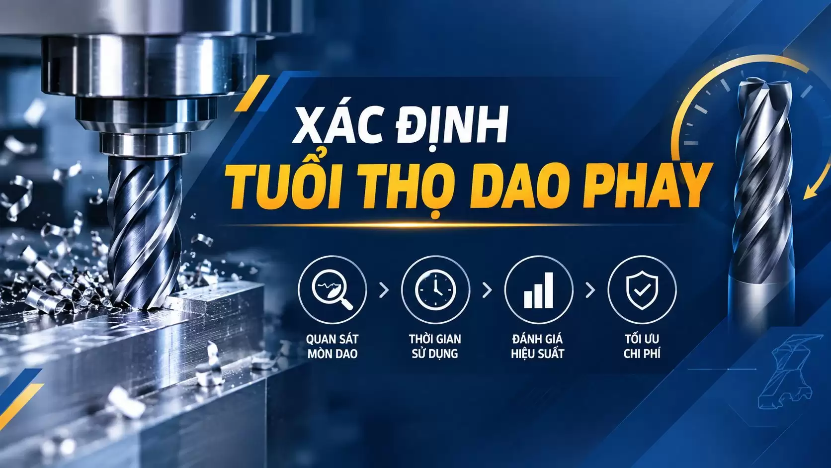 xác định tuổi thọ dao phay