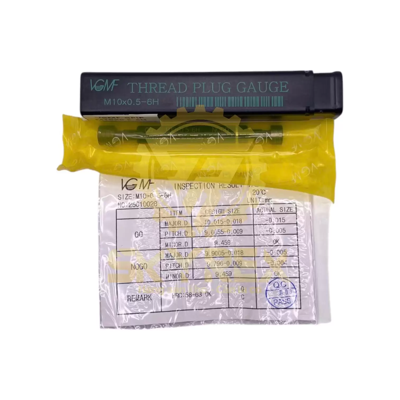 Dưỡng kiểm ren trong M9 | Dưỡng trụ GO/NOGO – Plug Gauge – Chuẩn 6H (Sao chép)