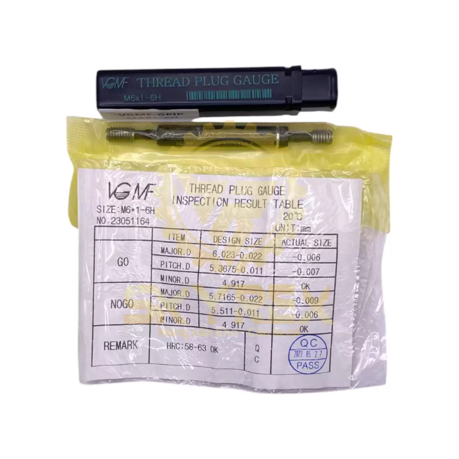 Dưỡng kiểm ren trong M6x0.5 – M6x0.75 – M6x1 | Dưỡng trụ GO/NOGO – Chuẩn 6H – Hệ mét