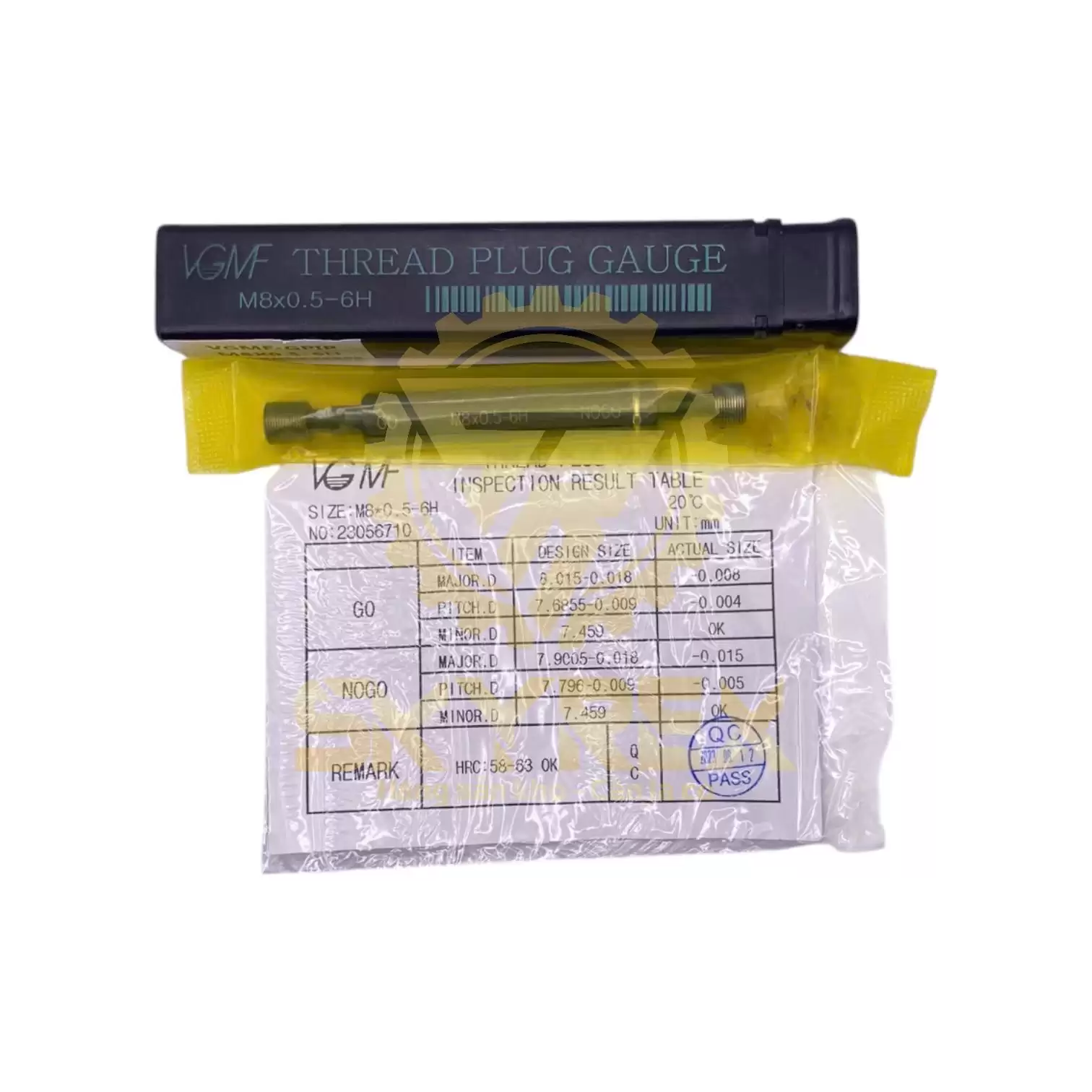 Dưỡng kiểm ren trong M8x1.25 – M8x1.0 – M8x0.75 – M8x0.5 | Dưỡng trụ GO/NOGO – Plug Gauge – Chuẩn 6H