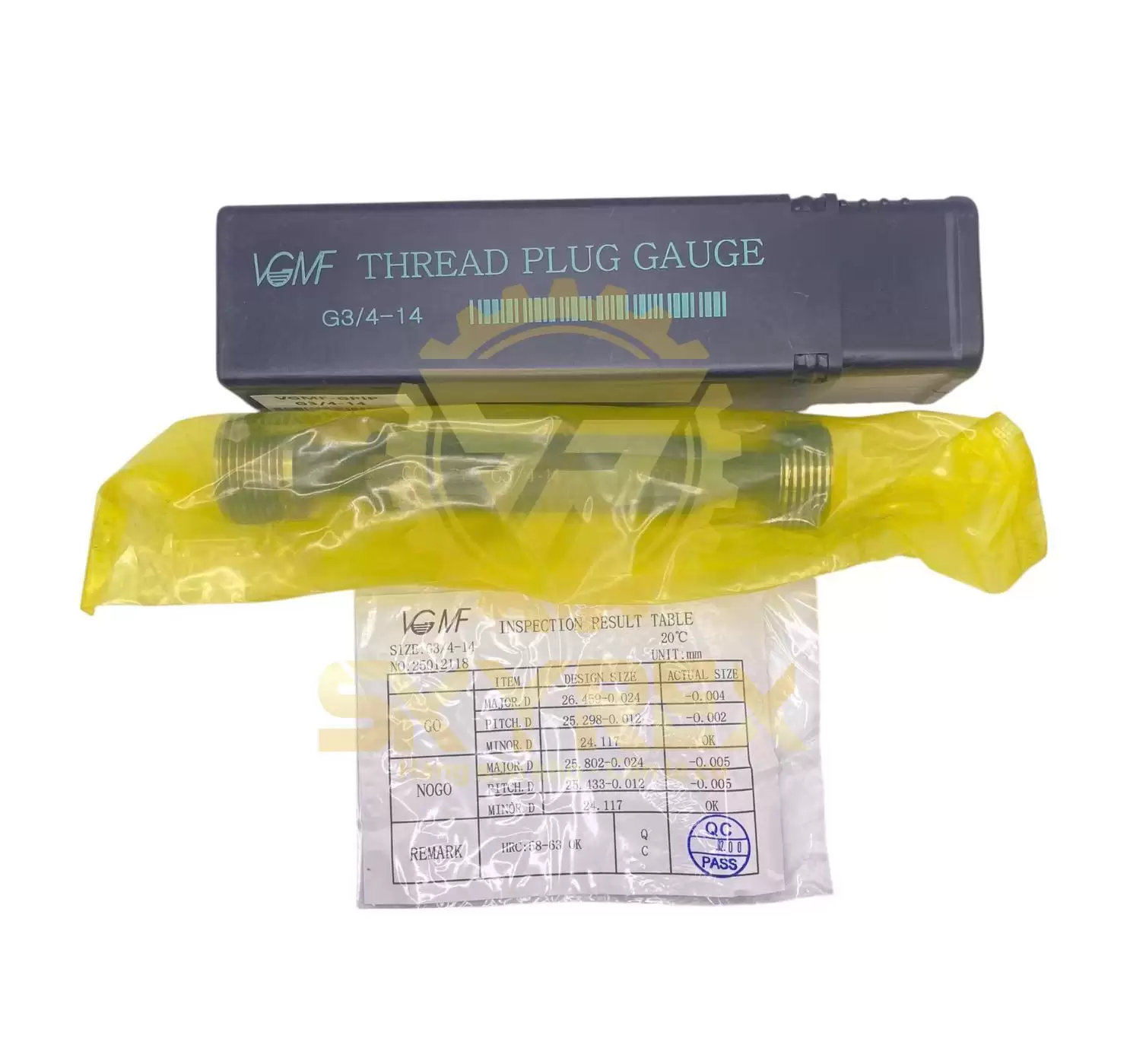 Dưỡng kiểm ren lỗ G3/4-14 BSPP – Dưỡng trụ ren trong/dưỡng kiểm lỗ – VGMF chính hãng