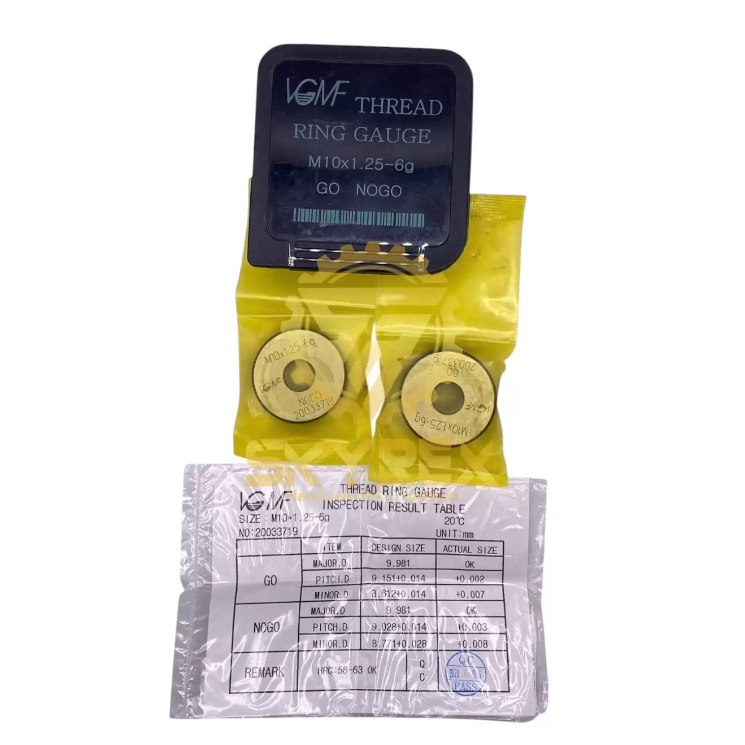 Dưỡng kiểm ren ngoài M10 (M10x1.25, M10x1.5) – GO/NOGO – Ring Gauge – VGMF chính hãng