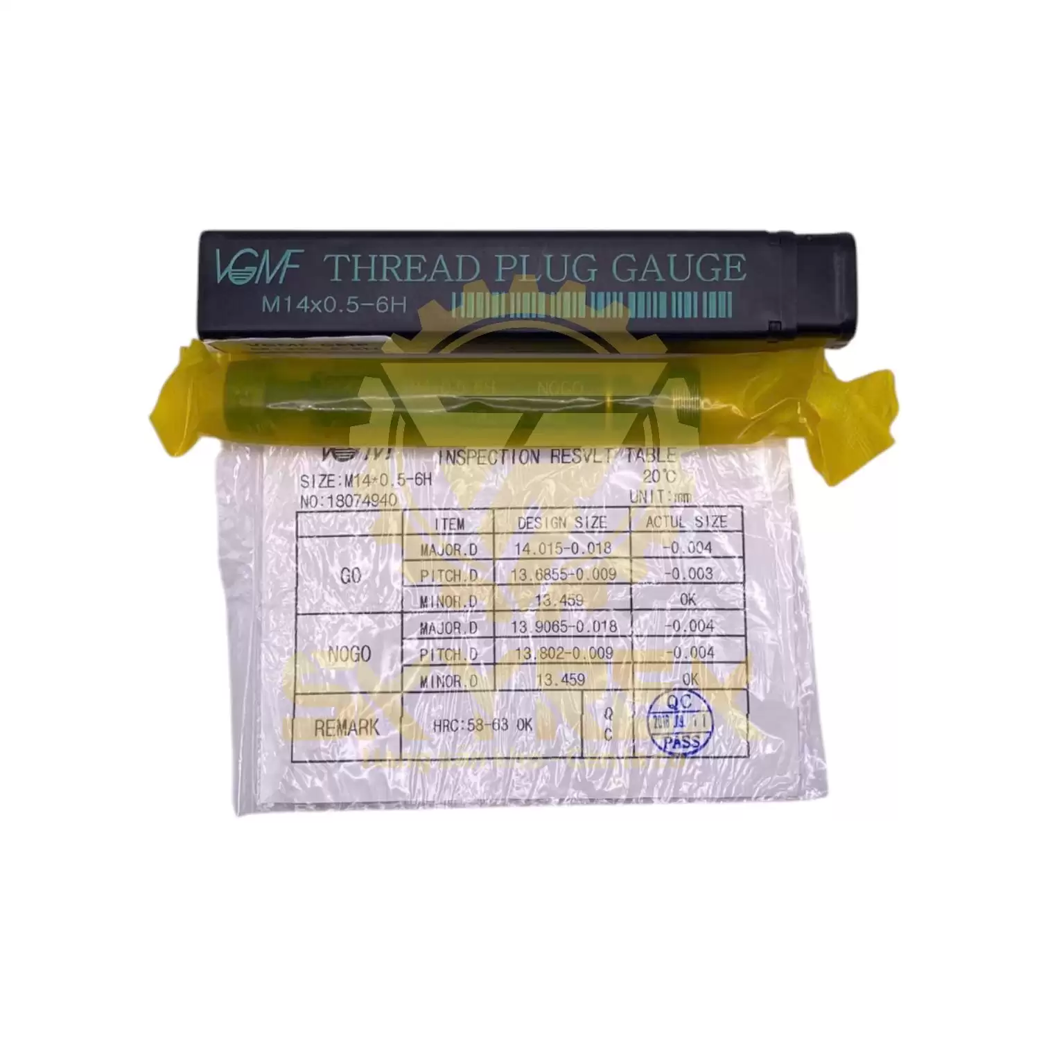 Dưỡng kiểm ren trong M14 | Dưỡng trụ Plug Gauge – Chuẩn 6H – GO/NOGO – Hệ Mét