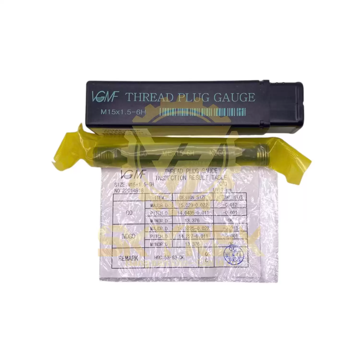 Dưỡng kiểm ren trong M15 | Dưỡng trụ Plug Gauge – Chuẩn 6H – GO/NOGO – Hệ Mét
