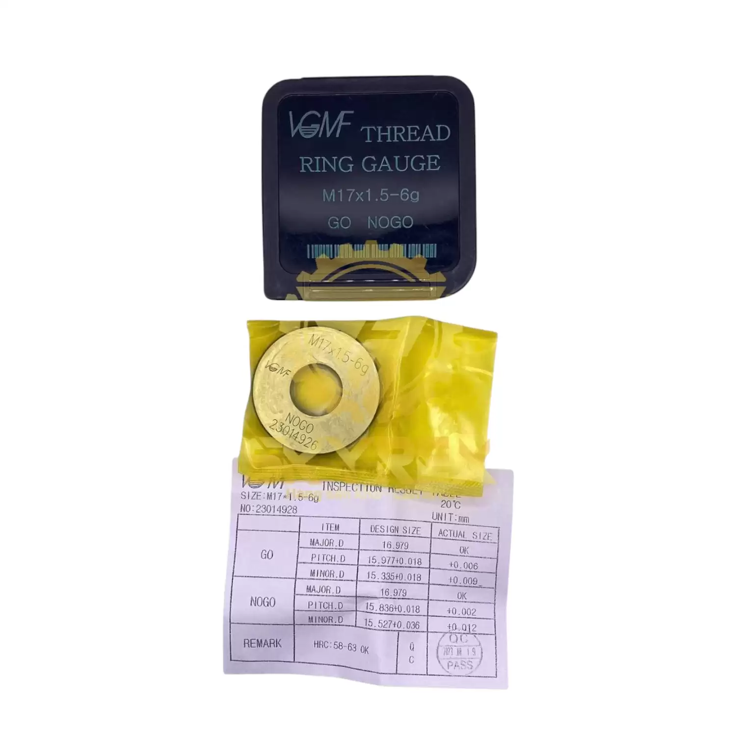 Dưỡng kiểm ren ngoài M17 (M17x1.5 – chỉ NOGO) – Ring Gauge – VGMF chính hãng
