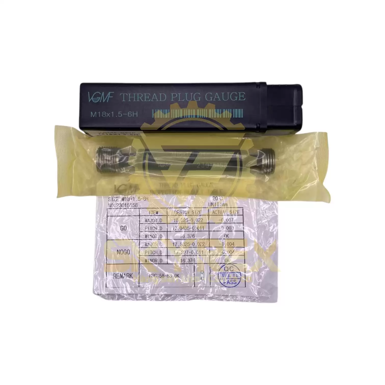 Dưỡng Kiểm Ren Trong M18 – 6H | Dưỡng Trụ GO/NOGO – Plug Gauge VGMF