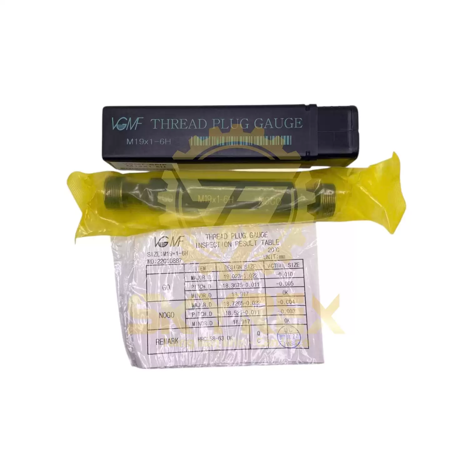 Dưỡng kiểm ren trong M19 | Plug Gauge – Chuẩn 6H – GO/NOGO – Giá tốt – 0.5