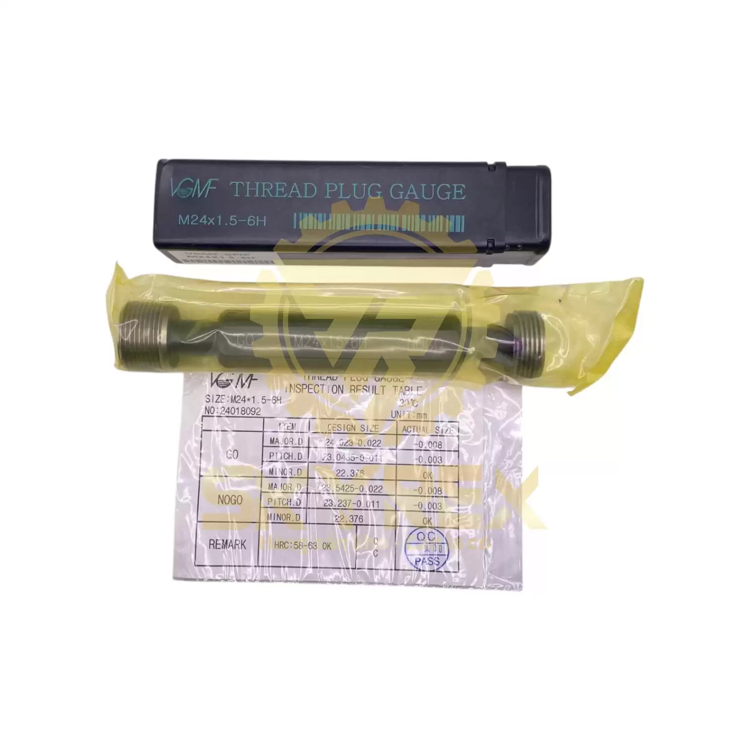 Dưỡng Kiểm Ren Trong M24 – 6H (M24x1, M24x1.5, M24x2, M24x3) | Plug Gauge VGMF