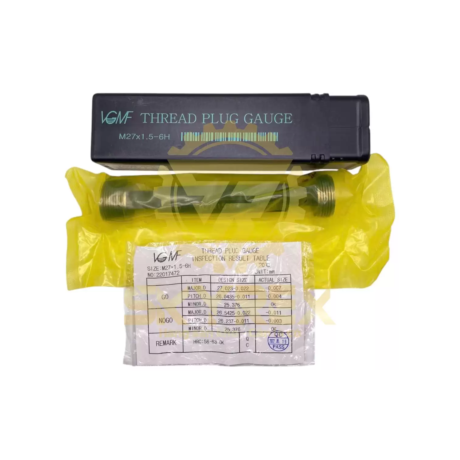 DƯỠNG KIỂM REN TRONG M27 – DƯỠNG TRỤ – PLUG GAUGE – HỆ MÉT – TIÊU CHUẨN 6H