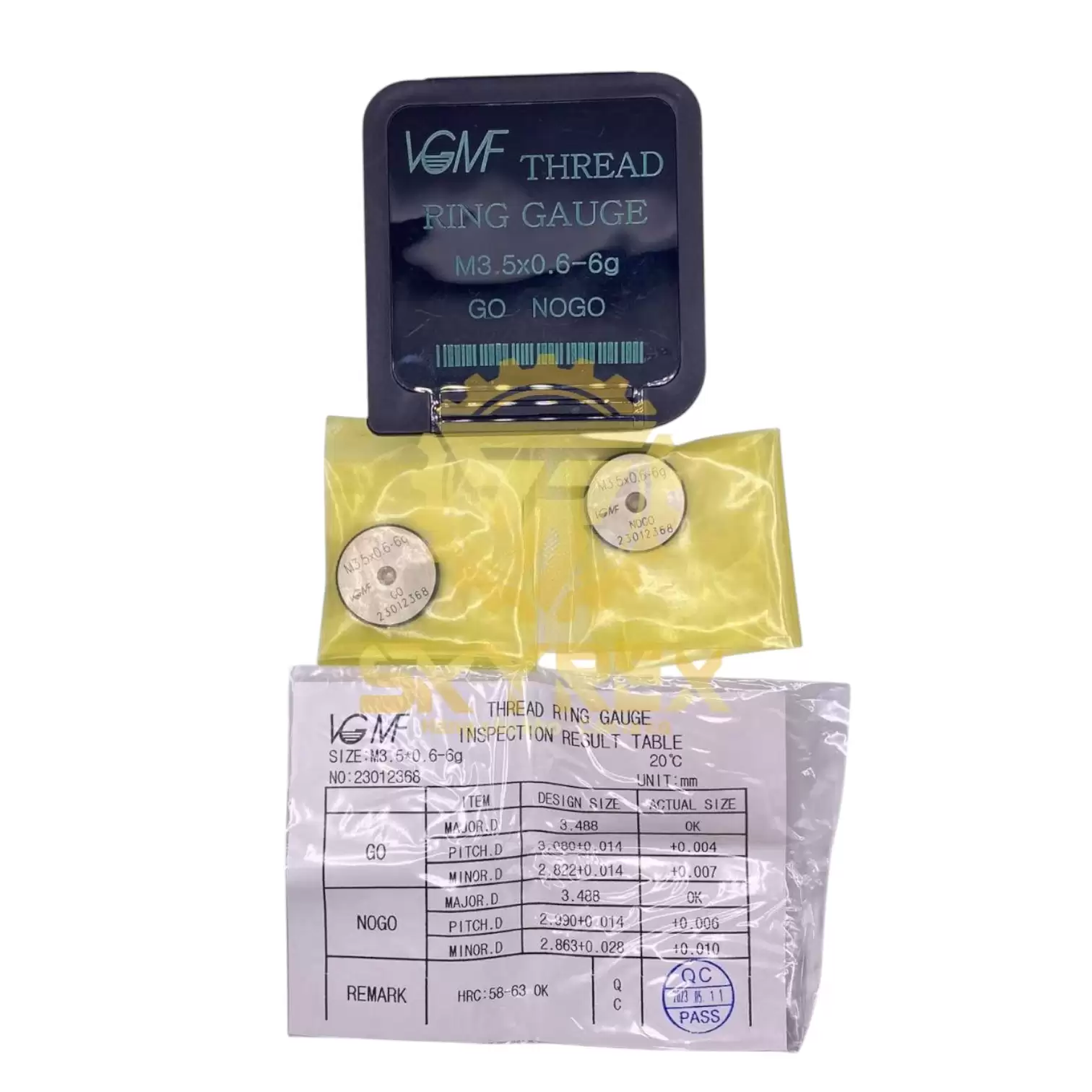 Dưỡng kiểm ren ngoài M3.5 x0.6 – Ring Gauge GO/NOGO | VGMF chính hãng