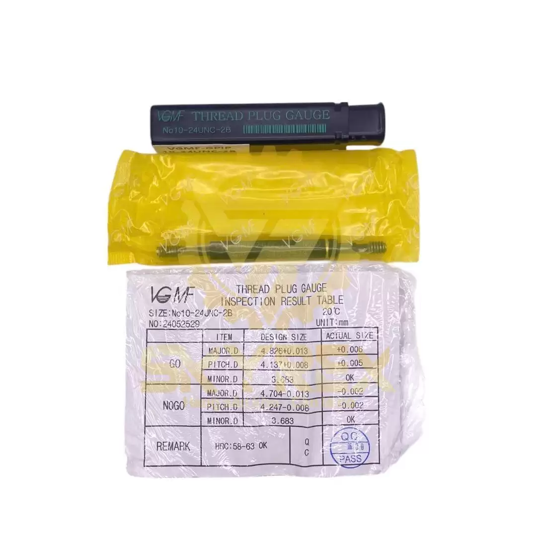 Dưỡng ren lỗ 10-24UNC (GO/NO-GO) – 2B – Inox/Thép chuẩn ANSI