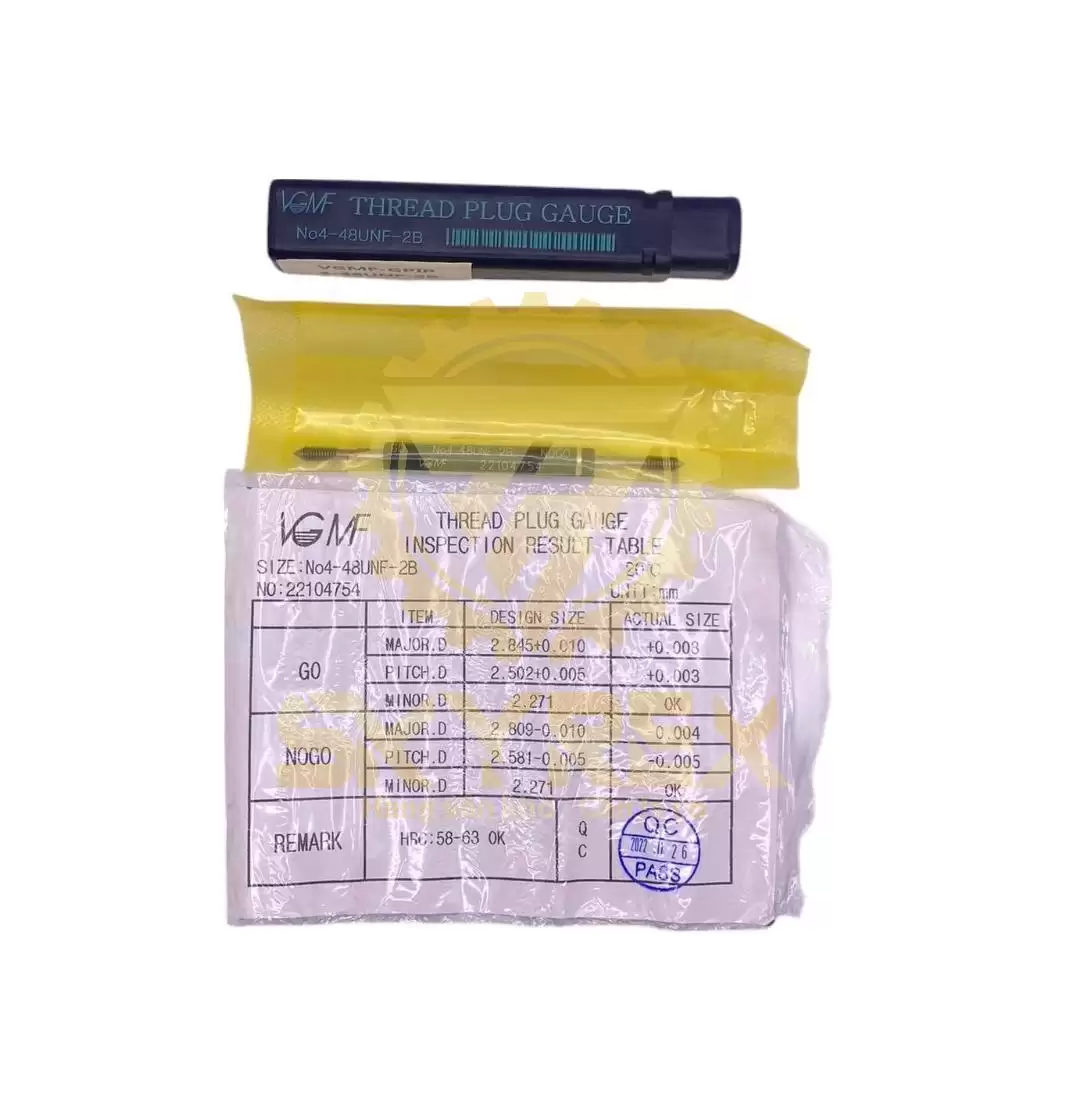 Dưỡng kiểm ren lỗ 4-48UNF – Chuẩn ANSI Class 2B | VGMF chính hãng, chính xác cao