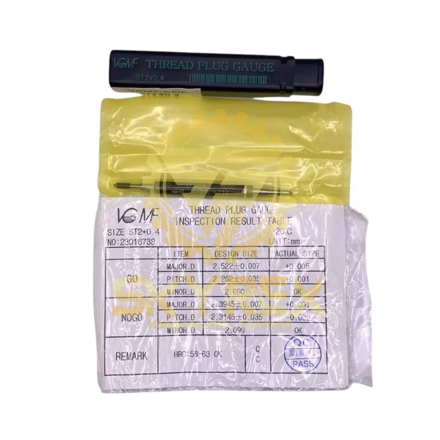 Dưỡng kiểm ST2x0.4 – VGMF – Dưỡng kiểm lỗ ren cấy Helicoil Hệ inch | Skyrex