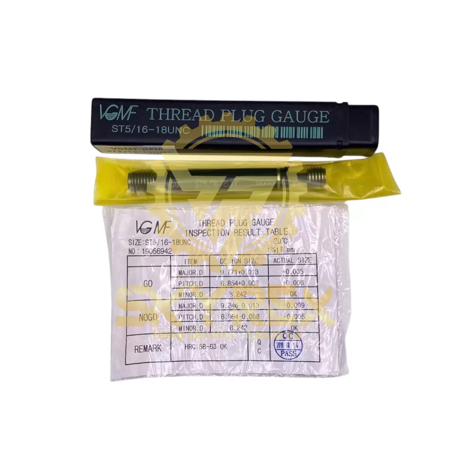 Dưỡng kiểm ren lỗ ST5/16-18UNC – VGMF – Dưỡng trụ kiểm ren trong Helicoil hệ inch | Skyrex