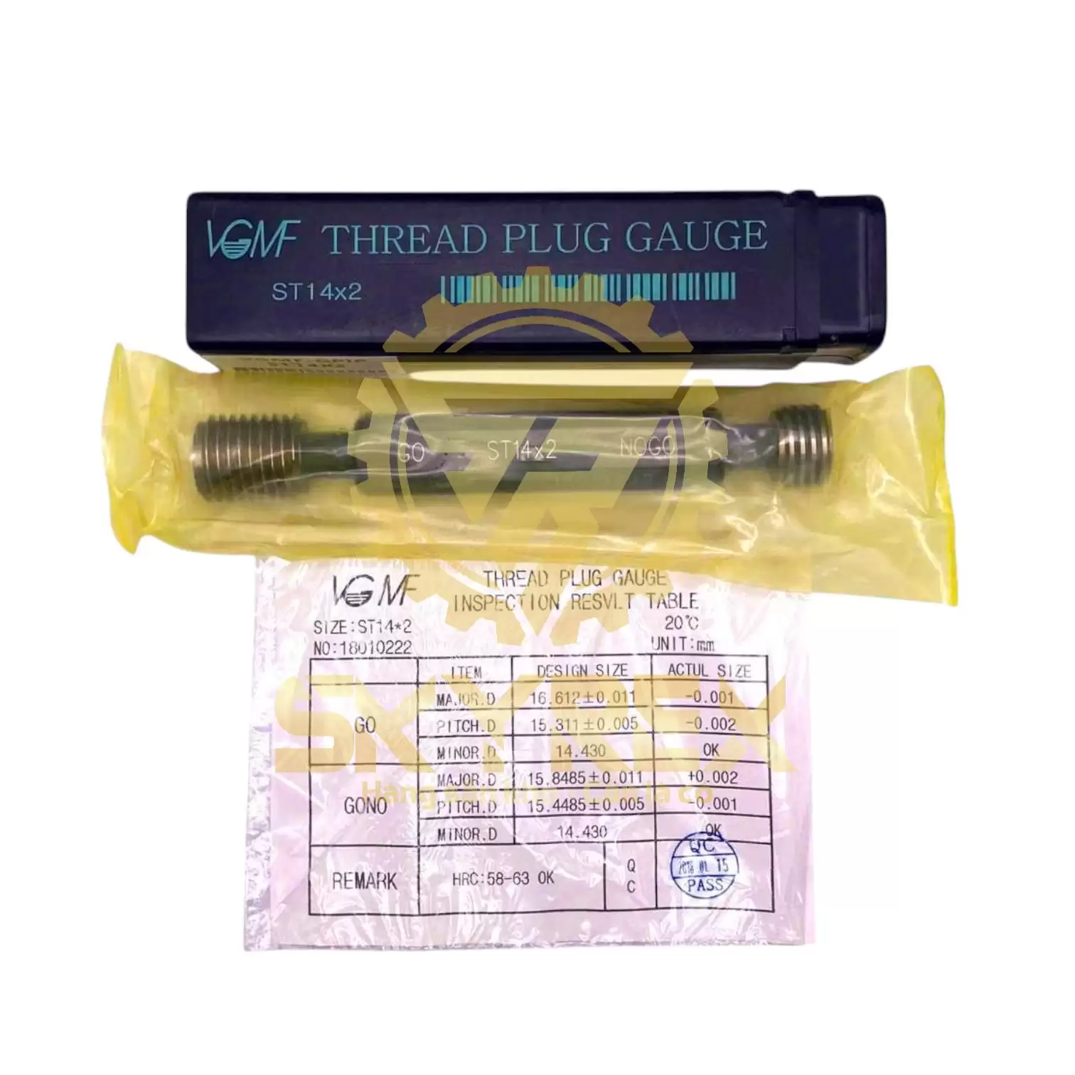 Dưỡng kiểm ST14x2 – VGMF – Dưỡng kiểm lỗ ren cấy Helicoil hệ inch – Chuẩn GO/NO-GO