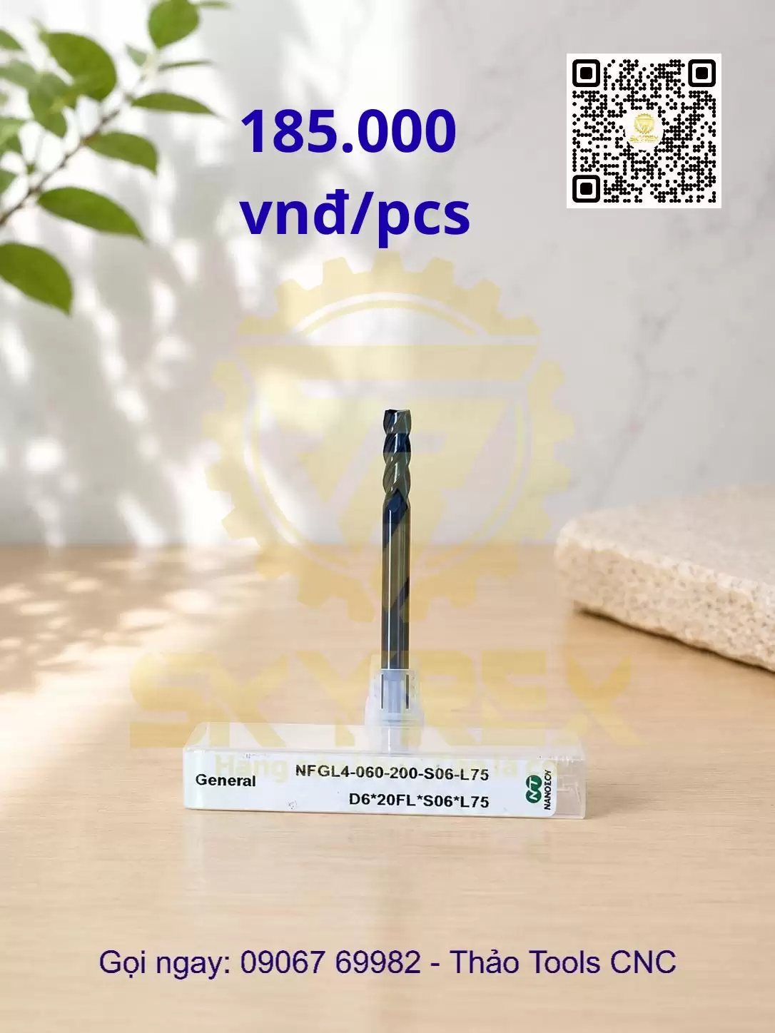 Mũi phay ngón 4 me NFGL4 cổ dài – Phay thép, phay nano hiệu quả 2026